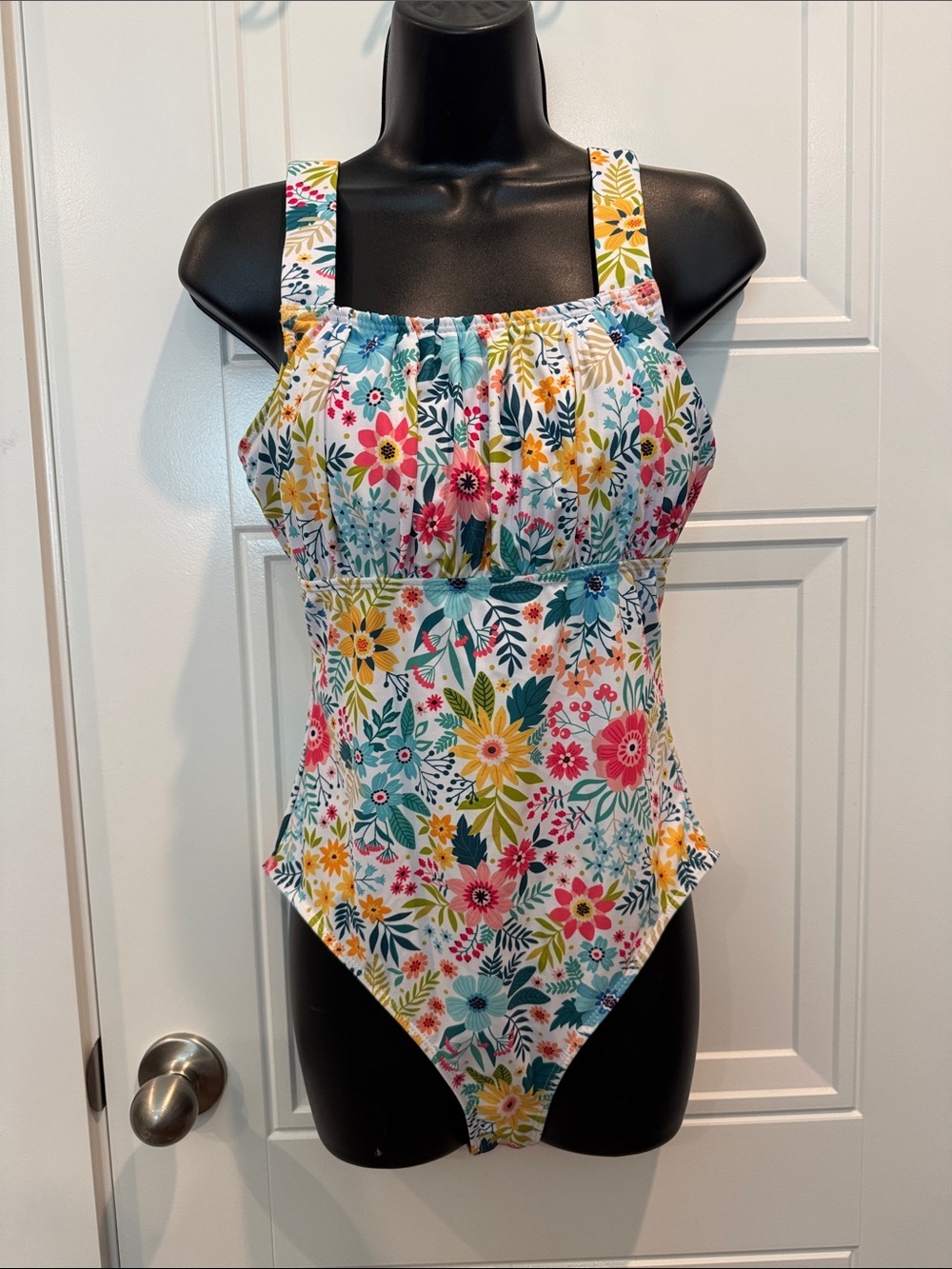 Floral One-Piece Swimsuit - Multi Color